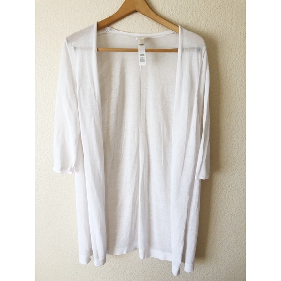 Chico's Sweaters - Chico’s white cardigan size 1 Chico's Sweaters - Chico’s white cardigan size 1